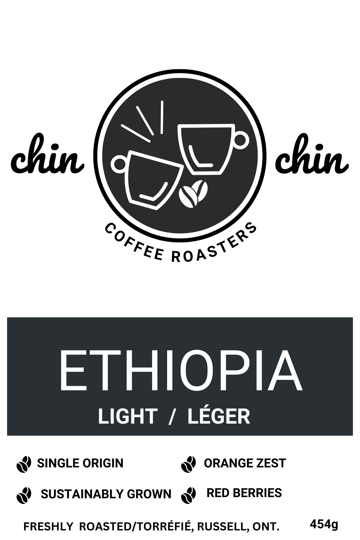 ETHIOPIA YIRGACHEFFE LIGHT ROAST-Chin Chin Coffee Roasters