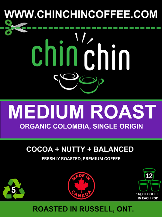 K CUP MEDIUM ROAST PODS - 12 PODS PER BOX-Chin Chin Coffee Roasters