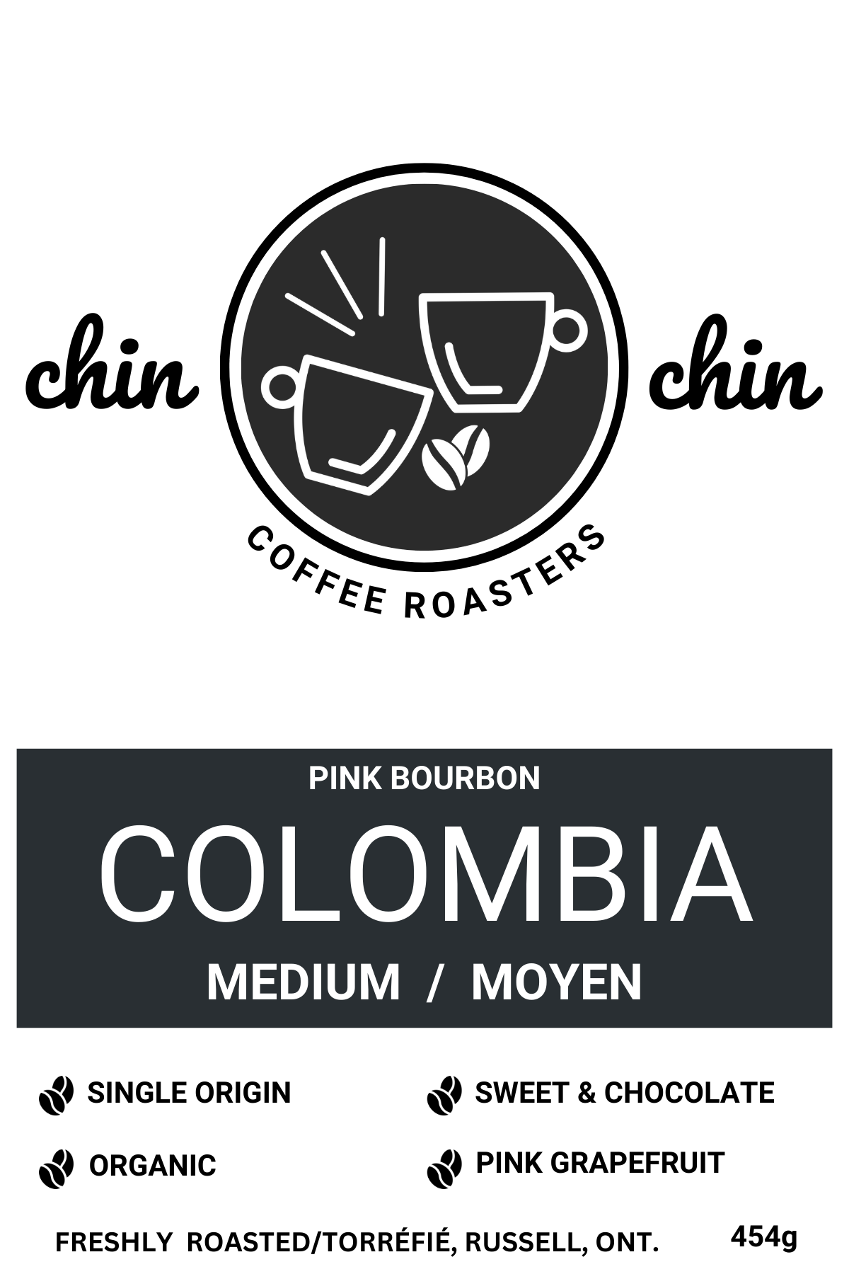 COLOMBIA PINK BURBON MEDIUM ROAST-Chin Chin Coffee Roasters